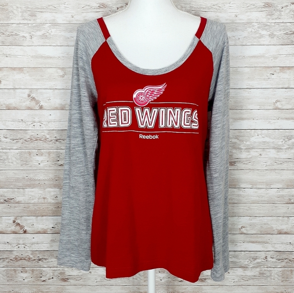 Reebok Detroit Red Wings Raglan Tee XL 303